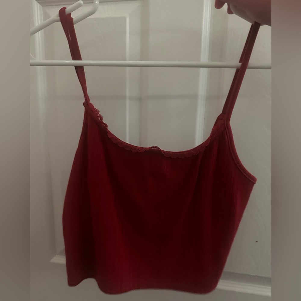 Forever 21 Burgundy crop top size small